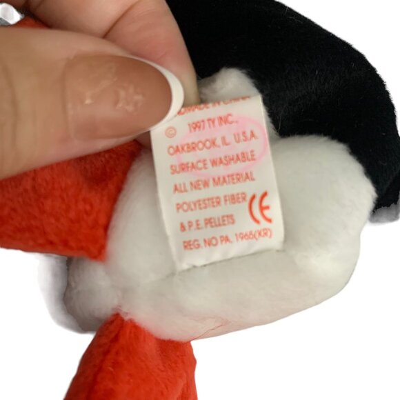 Puffer the Baby Penguin Retired TY Beanie Baby 1997 PE Pellets Excellent Cond - Picture 4 of 4